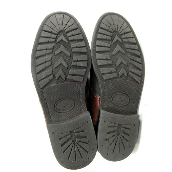 Florsheim Leather Saddle Oxfords  Black And Brown Mens Size 11 M Made In Italy - Picture 3 of 12